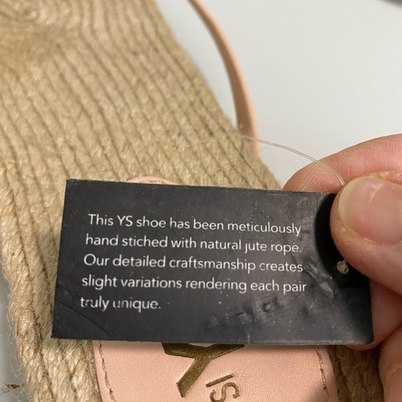 YOSI SAMRA - SIZE 10 - NWT - HANDSTITCHED JUTE ROPE - HAS PINK T-STRAP - S7 - Picture 3 of 8